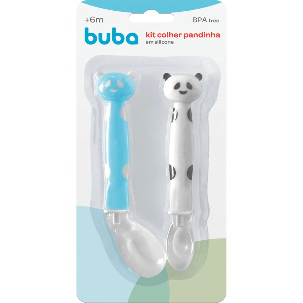 Kit Colher Pandinha Azul Buba