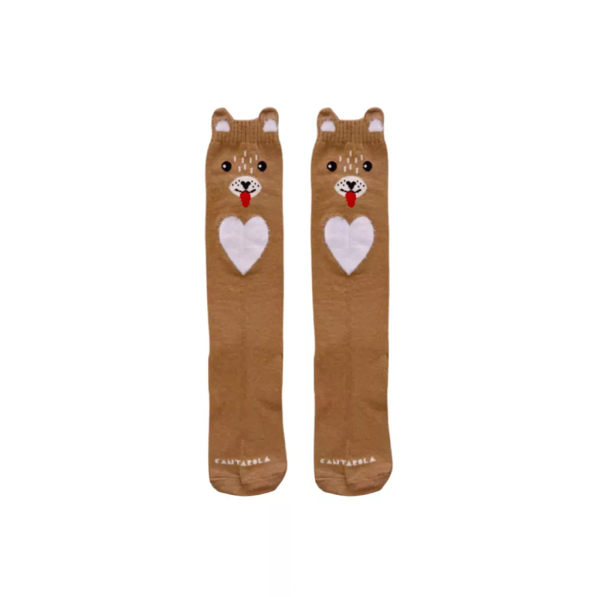 Meia Urso Caramelo Cantarola