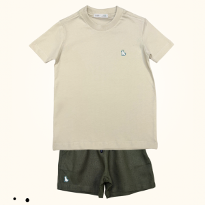 Conjunto Minimalista Creme + Verde