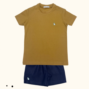 Conjunto Minimalista Bege + Marinho