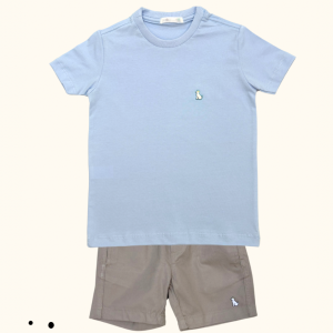 Conjunto Minimalista Azul + Nude